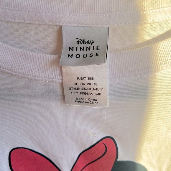 New without tags Minnie mouse, Disney with embroidered flowers xl - Picture 4 of 7